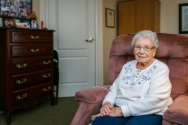 chair-resident Elderly Woman Sitting in Chair
